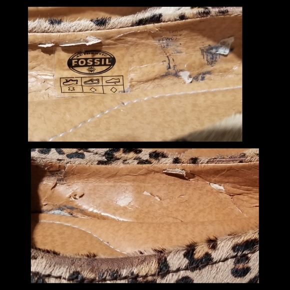 Fossil Animal Print Buckle Flats - Picture 8 of 8